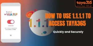 How to use 1.1.1.1 to access taya365