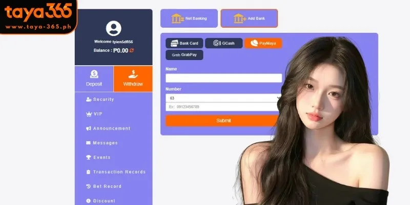 Transaction via PayMaya