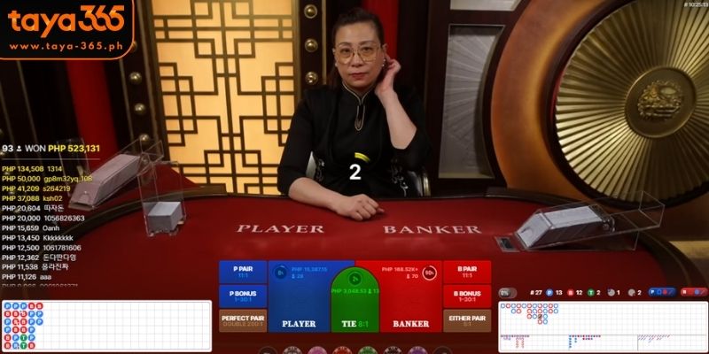 Baccarat Rules at Taya365 Casino